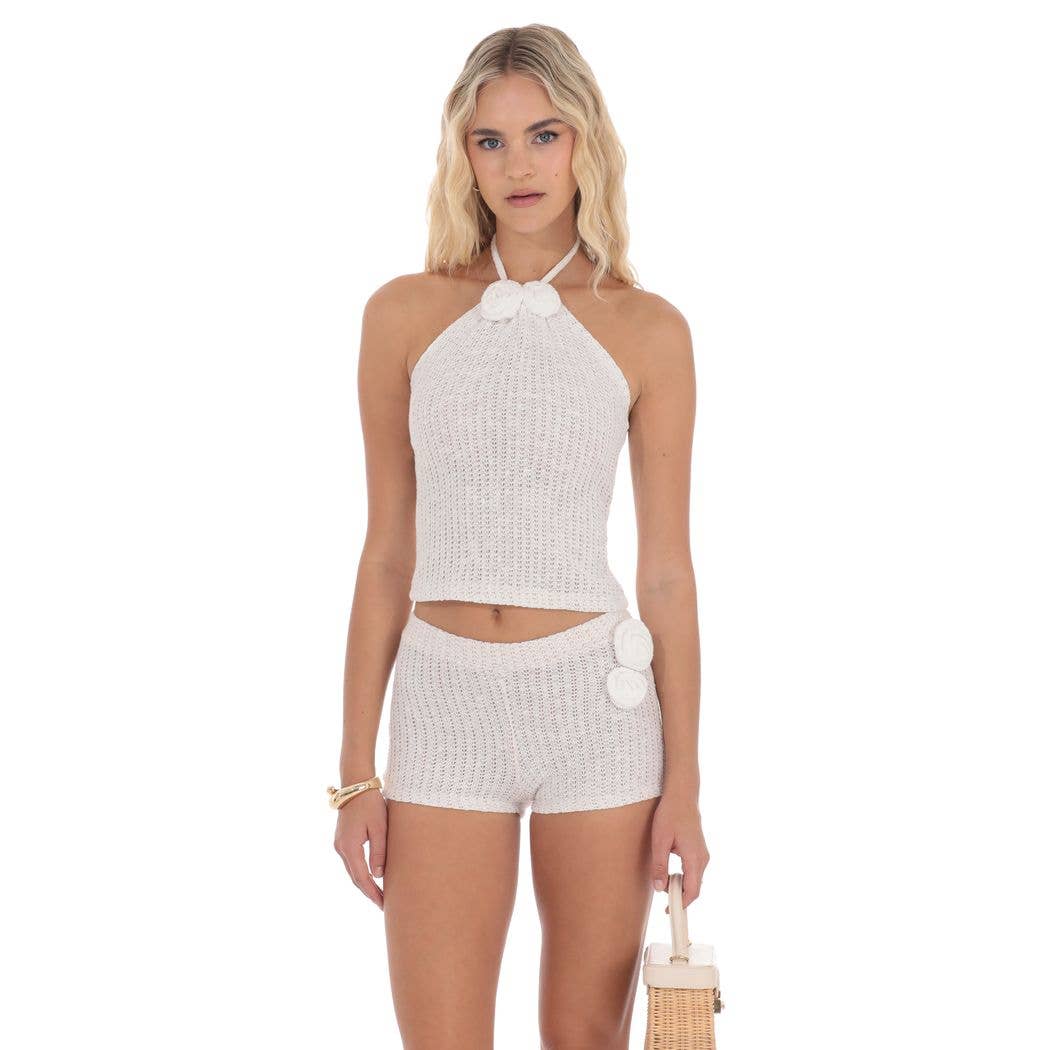 Crochet Rosette Shorts
