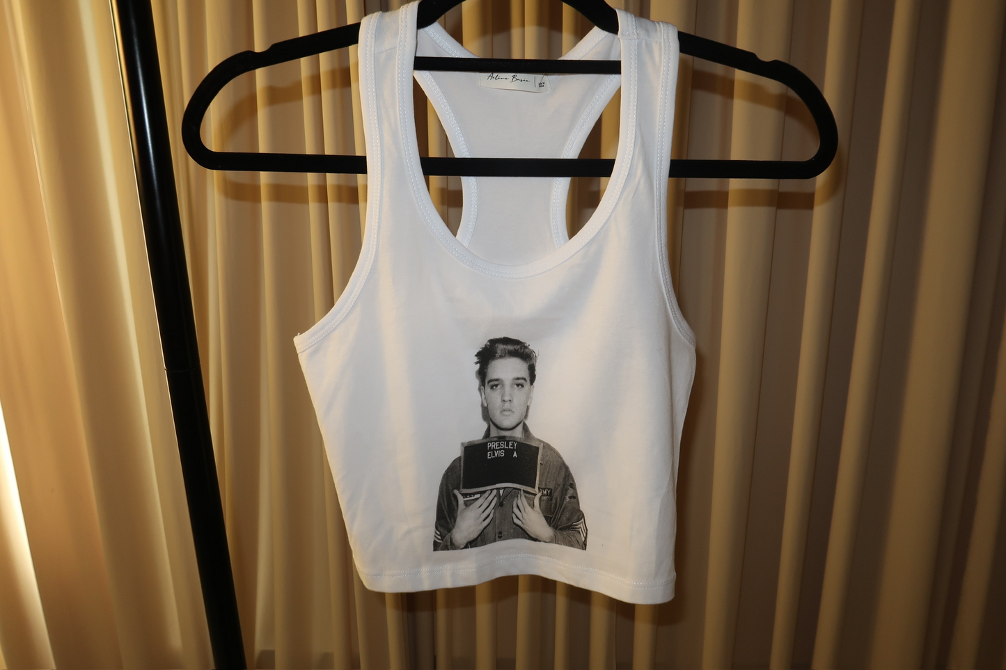 Elvis Cropped Tank Top