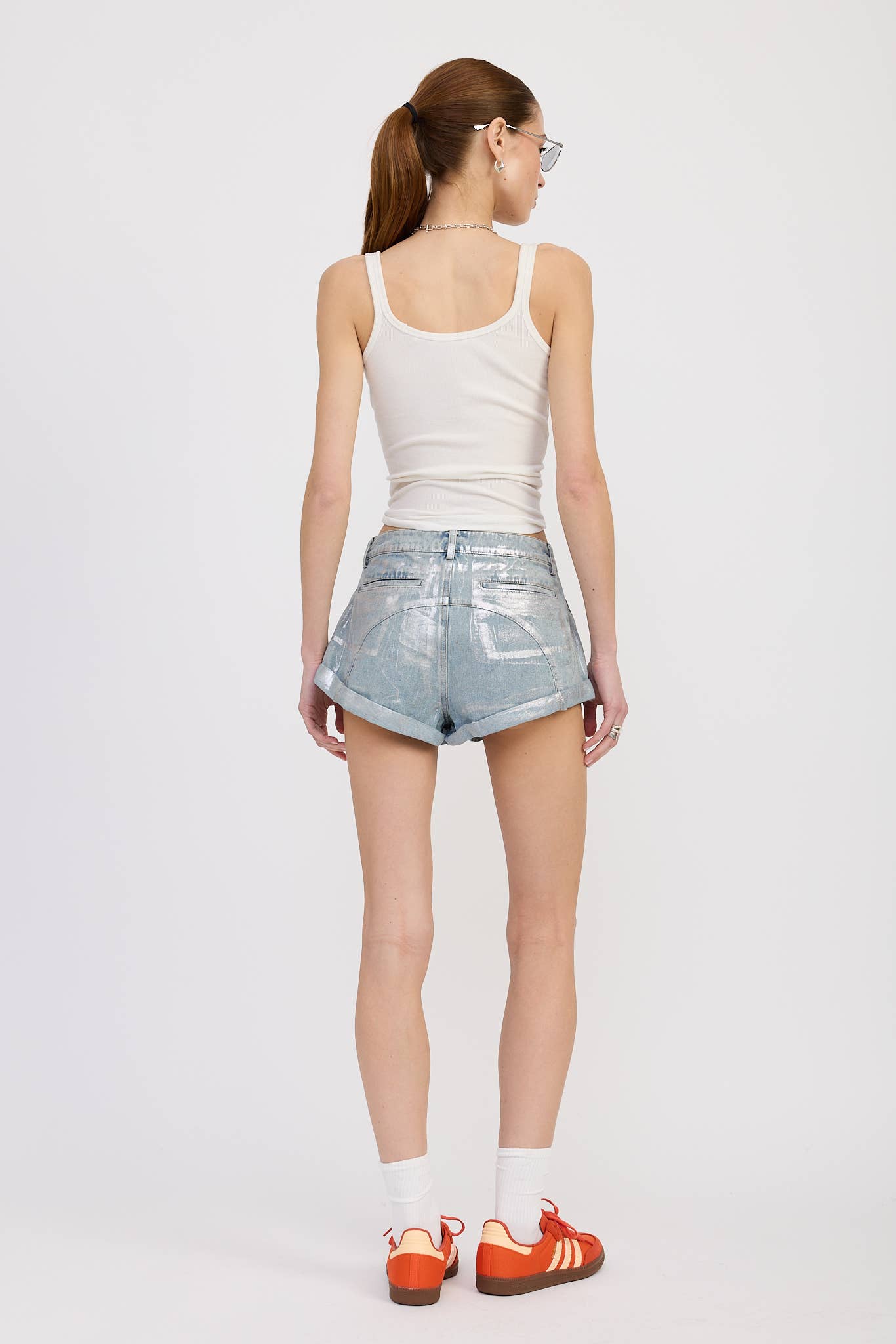 Low Waist Denim Shorts