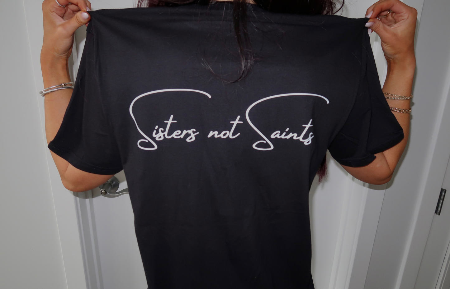 Sisters Not Saints Tee Shirt