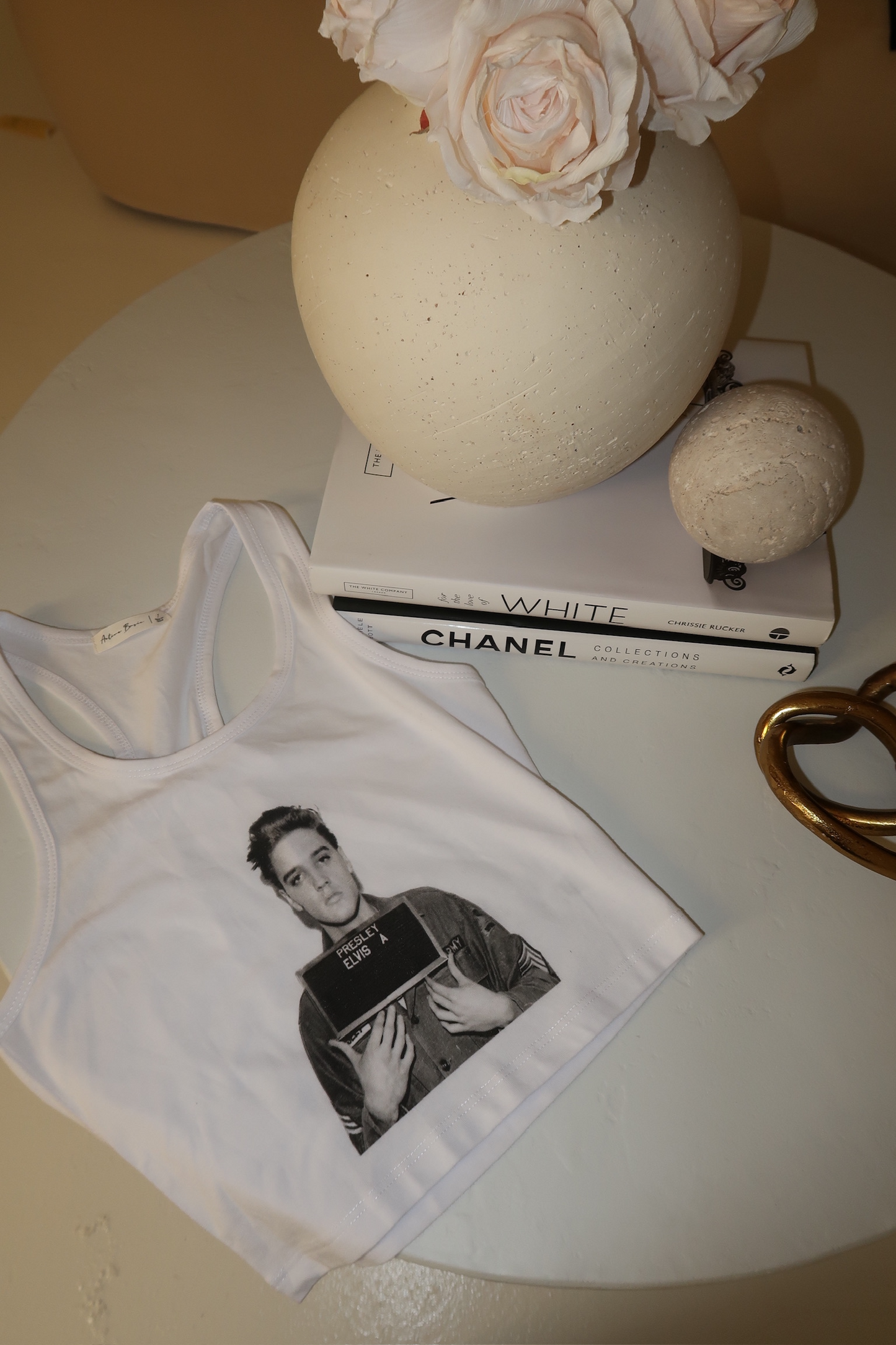 Elvis Cropped Tank Top