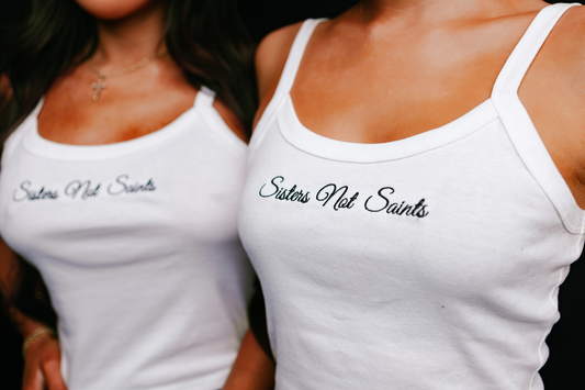 Sisters Not Saints Tank Top
