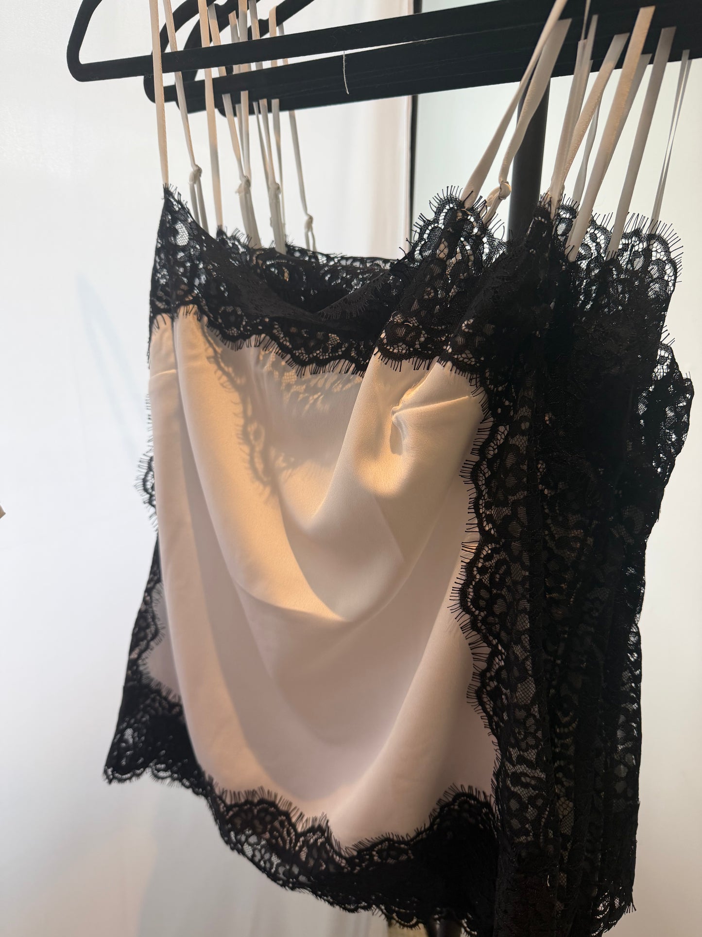 B&W Lace Tank Top
